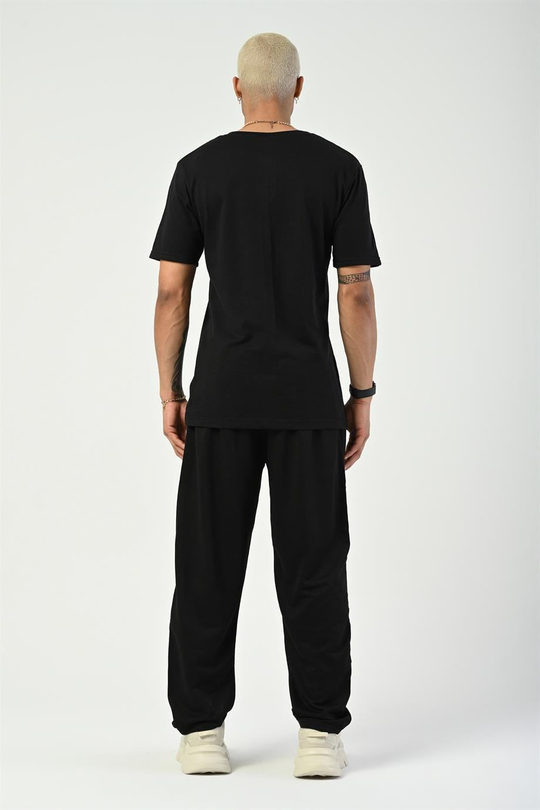 T-SHİRTSiyah Düz Suprem Basic T-SHIRT SC