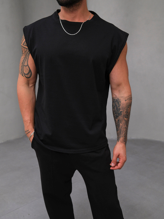 T-SHİRTSiyah Suprem Oversize Atlet BS