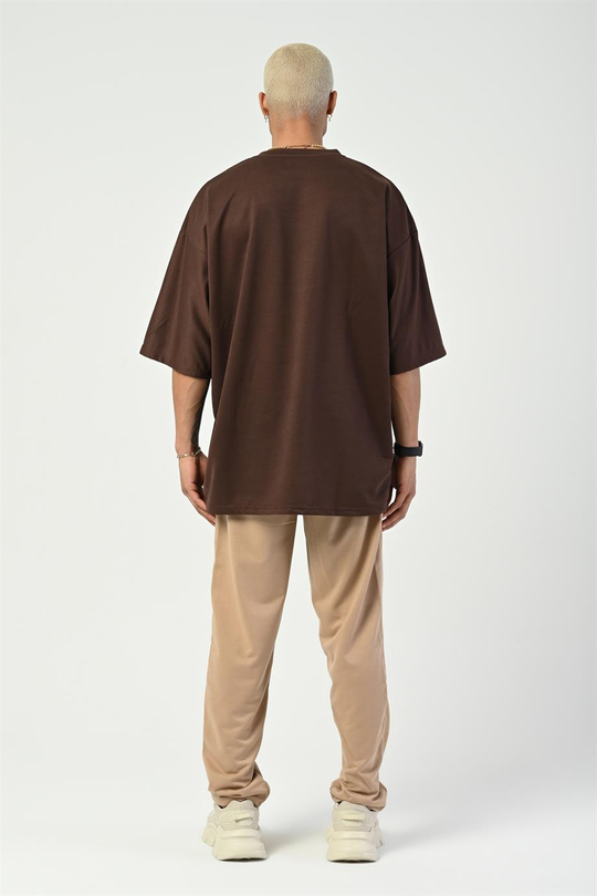 T-SHİRTTaba 2 İplik Double Kalıp Oversize T-SHIRT GRK