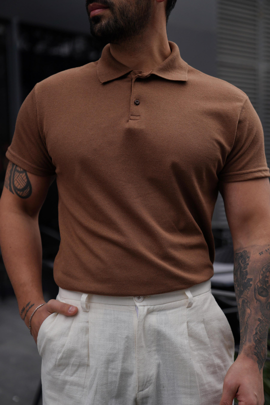 T-SHİRTTaba Polo Yaka Düz Lacos TK 1004