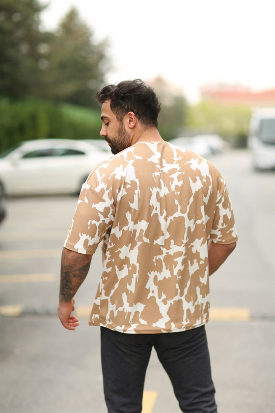 T-SHİRTTabaya Beyaz Batik Oversize T-SHİRT TMB