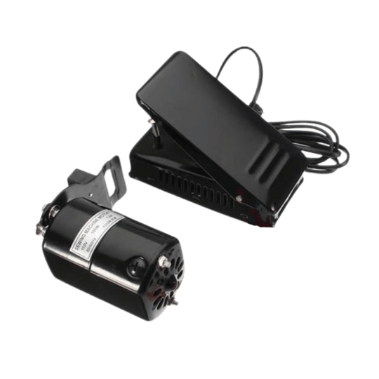 FDM 130W Ev Tipi Dikiş Makinesi Motoru ve Pedalı Kayışlı Set 1 Motor 1 Pedal 1 Kayış 2 Kömür
