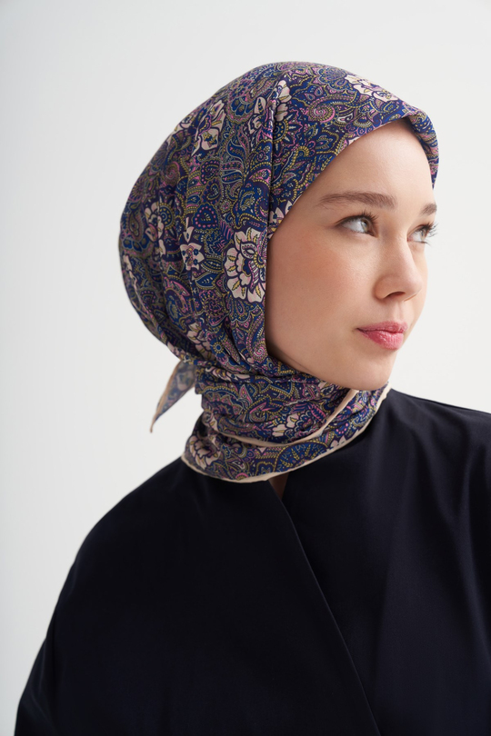 Velora Soft Eşarp Mavi
