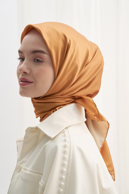 Twill Eşarp Hardal
