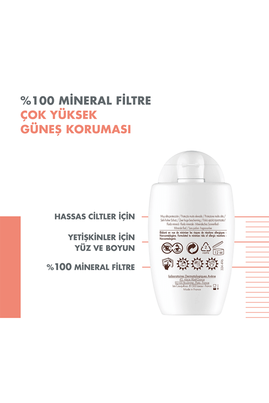Avene Mineral Sıvı Güneş Kremi SPF 50+ 40 ml