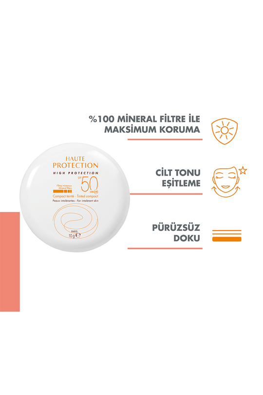 Avene SPF 50 Renkli Güneş Koruyucu Compact Krem Fondöten 10 gr