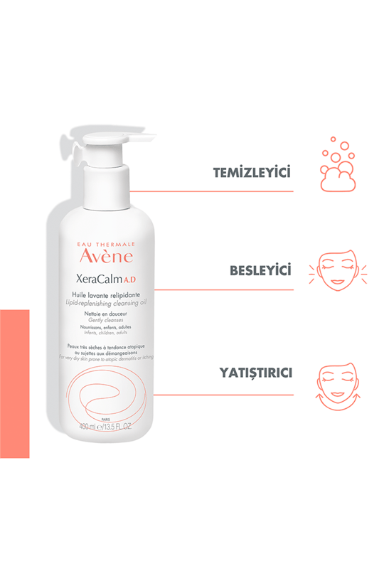 Avene XeraCalm A.D Huile Lavante Cleansing Oil - Temizleyici Yağ 400ml