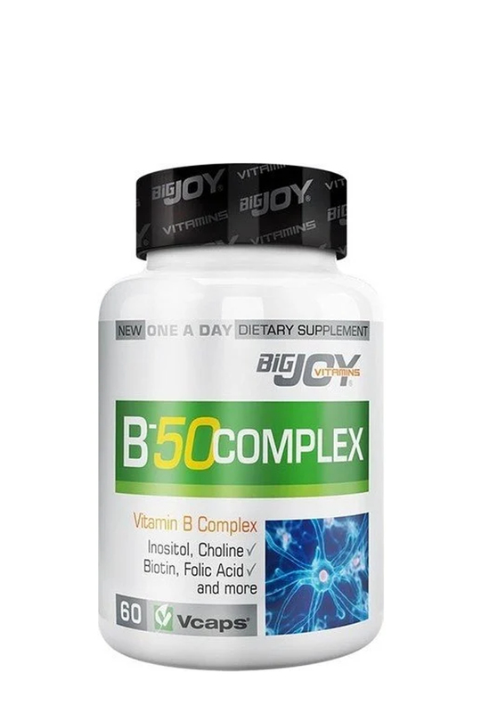 BigJoy Vitamins B-50 Complex 60 Bitkisel Kapsül | KozmovitalVitamin / MultivitaminBigJoy VitaminsBigJoy Vitamins B-50 Complex 60 Bitkisel Kapsül