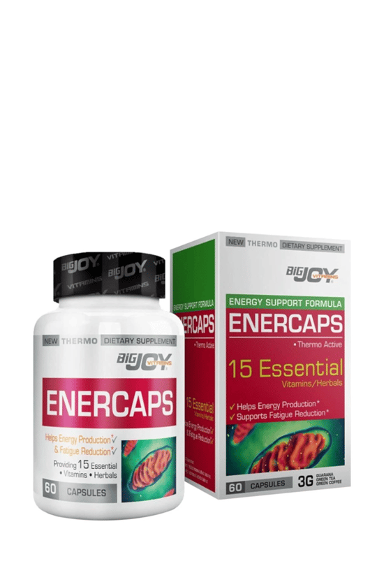 BigJoy Vitamins Enercaps 60 Kapsül | KozmovitalBitkisel ÜrünlerBigJoy VitaminsBigJoy Vitamins Enercaps 60 Kapsül