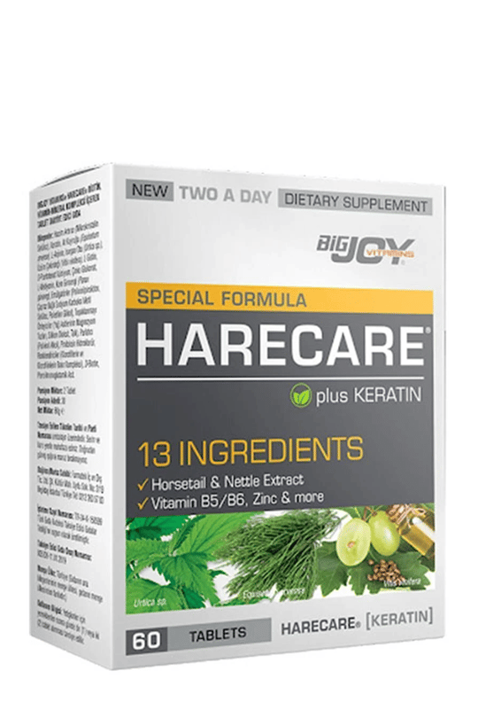 BigJoy Vitamins Harecare 60 Tablet | KozmovitalBitkisel ÜrünlerBigJoy VitaminsBigJoy Vitamins Harecare 60 Tablet