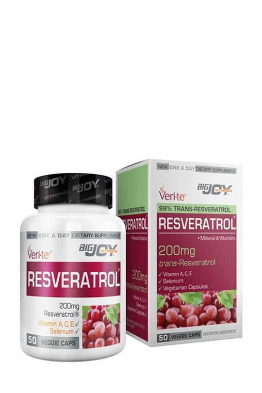 BigJoy Vitamins Resveratrol 50 Bitkisel Kapsül | KozmovitalAntioksidanlarBigJoy VitaminsBigJoy Vitamins Resveratrol 50 Bitkisel Kapsül