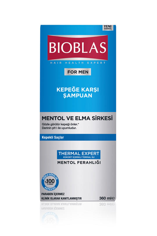 Bioblas For Men Mentol ve Elma Sirkeli Kepeğe Karşı Şampuan 360 ml