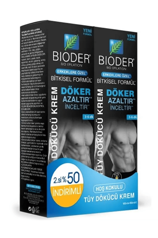 Продукти за намаляване на косатаBioderBioder Tüy Dökücü Krem Erkeklere Özel 100 ml x 2 Adet