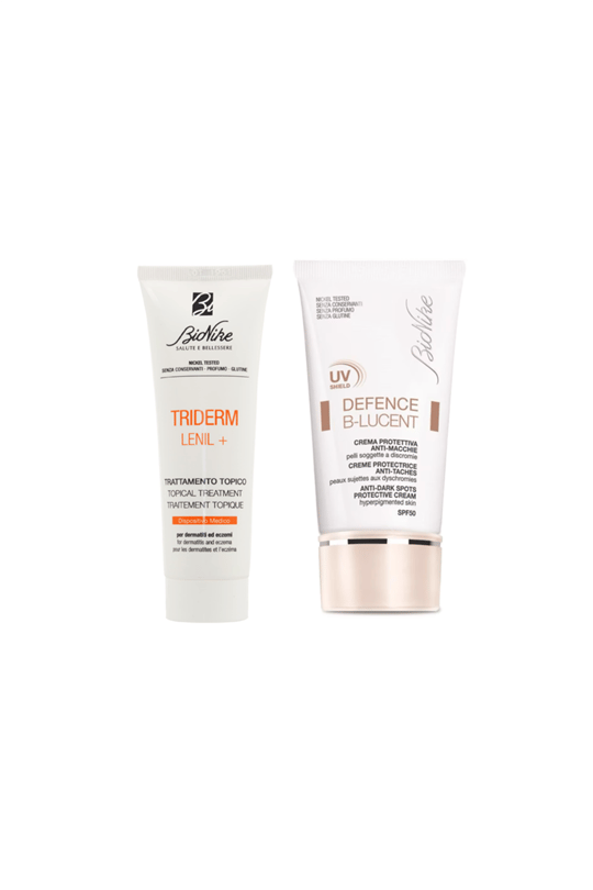 Bionike Defence B Lucent Anti Dark Spots Protective Cream Spf 50 40 Ml + Bionike Triderm Lenil Cream 50 Ml Paketi