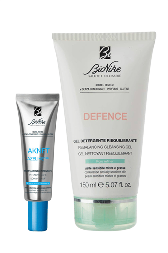 Bionike Defence Rebalancing Cleansing Gel 150ml + Bionike Aknet Azelike Plus 30 Ml Paketi 