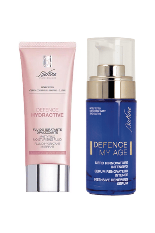 Bionike Hydractive Mattifynig Moisturising Fluid 40 Ml + Bionike Defence My Age Intensive Renewing Serum 30 Ml Paketi | KozmovitalYüz BakımıBioNikeBionike Hydractive Mattifynig Moisturising Fluid 40 Ml + Bionike Defence My Age Intensive Renewing Serum 30 Ml Paketi