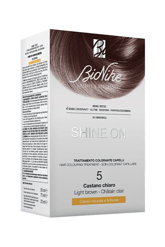 8029041169042 | Bionike Shine On Saç Boyama Kiti Açık Kahverengi No:5 | KozmovitalSaç BoyalarıBioNikeBionike Shine On Saç Boyama Kiti Açık Kahverengi No:5