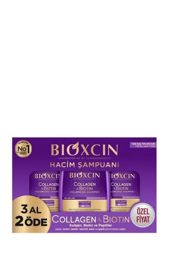 Saç Dökülmesine Karşı ŞampuanBioxcinBioxcin Collagen Biotin Saç Dökülmesine Karşı Şampuan 300 ml- 3 al 2 öde