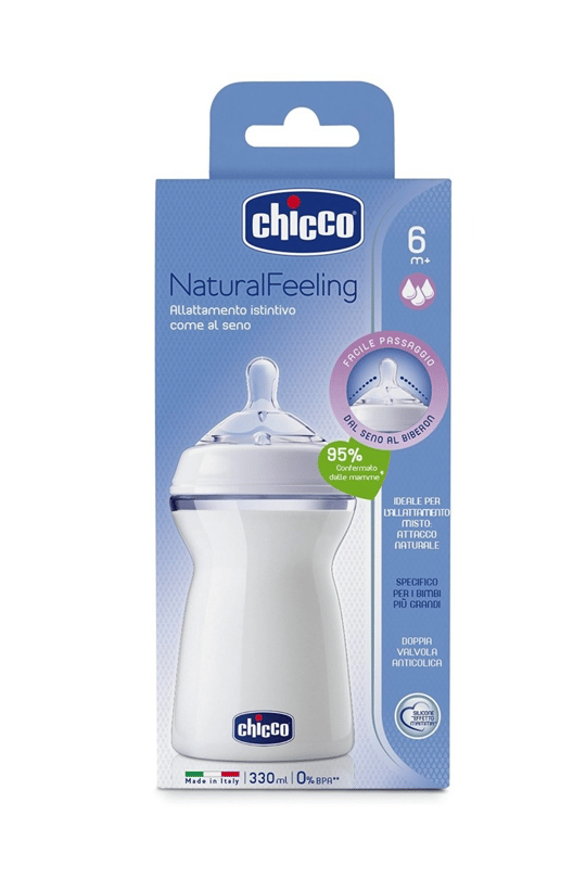 8058664080991 | Chicco NaturalFeeling Biberon 6 Ay+ 330 ML | KozmovitalBiberonlar ve Biberon EmzikleriChiccoChicco NaturalFeeling Biberon 6 Ay+ 330 ML
