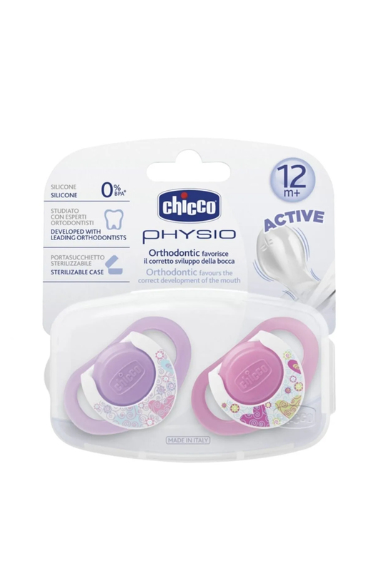 ЗалъгалкиChiccoChicco Physio Compact Emzik 12 ay+ (Pembe) 2'li