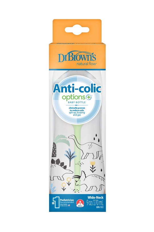 Dr. Browns Geniş Ağız Anti-Kolik PP Biberon 270 ml  Dinozor Desenli | KozmovitalPoliPropilen BiberonlarDr.BrownsDr. Browns Geniş Ağız Anti-Kolik PP Biberon 270 ml  Dinozor Desenli