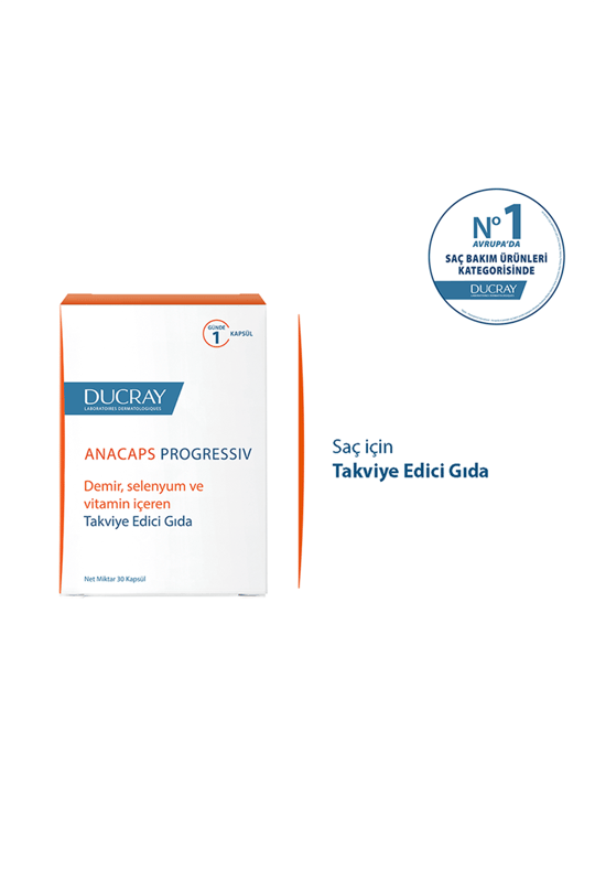 Ducray Anacaps Progressiv Takviye Edici Gıda 30 Kapsül