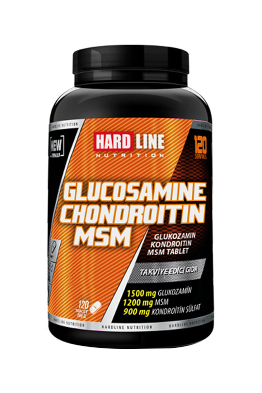 8697448358910 | Hardline Glucosamine Chondroitine MSM 120 Tablet | KozmovitalGlukozamin ve EklemHardlineHardline Glucosamine Chondroitine MSM 120 Tablet