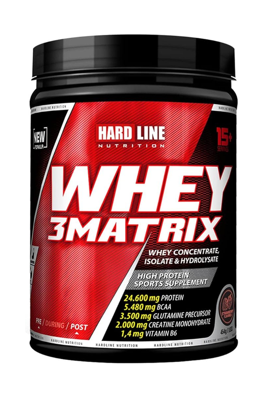 8697448351645 | Hardline Whey 3MATRIX Çilekli 454 gr | KozmovitalWhey ProteinHardlineHardline Whey 3MATRIX Çilekli 454 gr