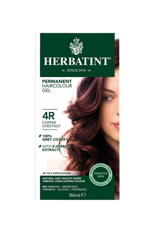 Saç BoyalarıHerbatintHerbatint Bitkisel Özlü Kalıcı Saç Boyası | Bakır Kestane (Copper Chestnut 4R) 170 ml