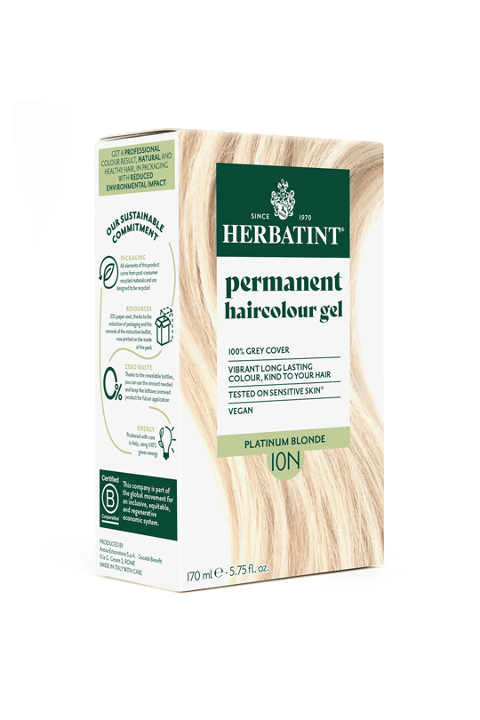 Herbatint Bitkisel Özlü Kalıcı Saç Boyası | Doğal Platin Sarısı (Platinum Blonde 10N) 170 mlSaç BoyalarıHerbatintHerbatint Bitkisel Özlü Kalıcı Saç Boyası | Doğal Platin Sarısı (Platinum Blonde 10N) 170 ml