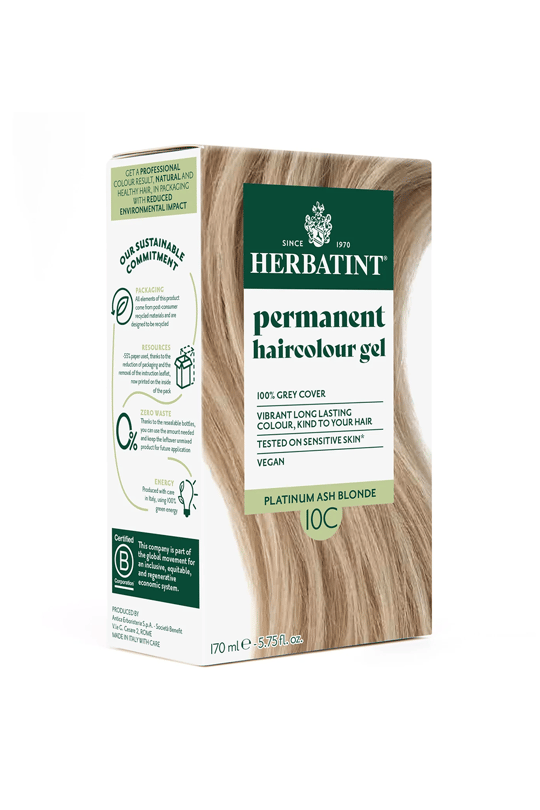 Herbatint Bitkisel Özlü Kalıcı Saç Boyası | 10C Platin Küllü Sarı (Platinum Ash Blonde) 170 mlSaç BoyalarıHerbatintHerbatint Bitkisel Özlü Kalıcı Saç Boyası | İsveç Sarısı (Swedish Blonde 10C) 170 ml