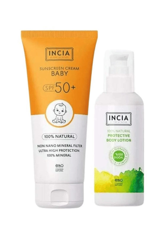 Bebek Güneş KremleriINCIAINCIA Güneş Seti Çocuk Spf 50 Sun Cream + 100 ml Vücut Spreyi