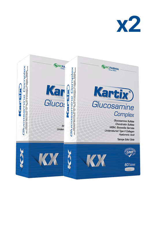 Kartix Glukozamin Kompleks 60 Tablet x 2 kutu | KozmovitalGlukozamin ve EklemRc FarmaKartix Tablet x2 Adet