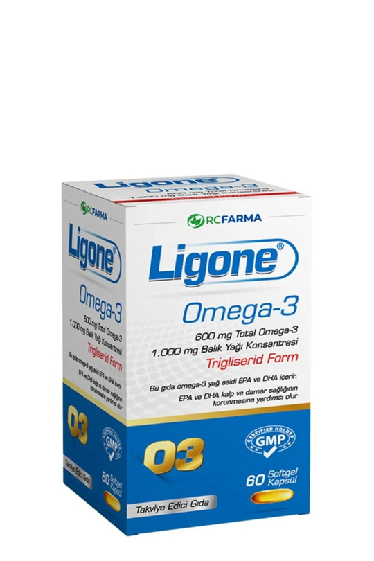 Ligone Omega3 60 Softgel | KozmovitalOmega 3 / Balık YağıRc Farma Ligone Omega3 60 Softgel