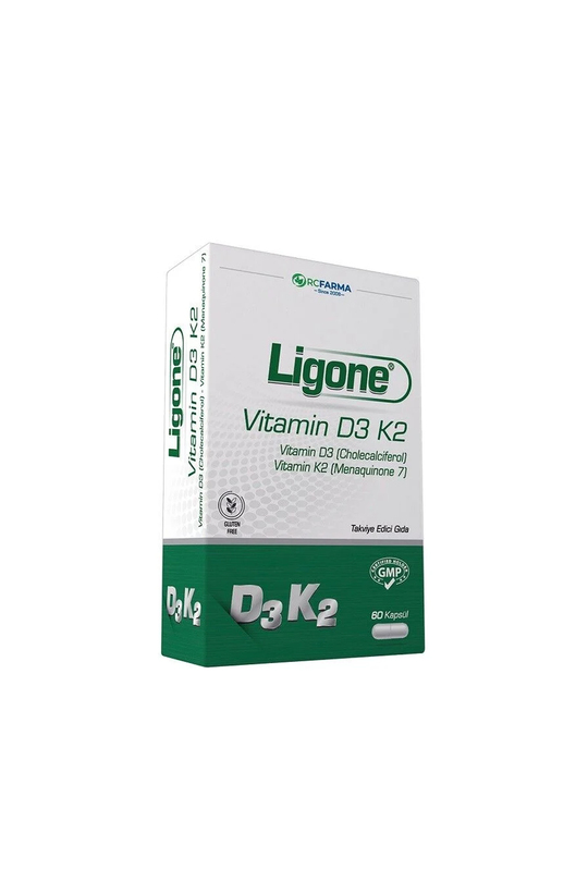 Ligone Vitamin D3 K2 120 Kapsül | KozmovitalVitamin / MultivitaminRc FarmaLigone Vitamin D3/K2 60 Kapsül