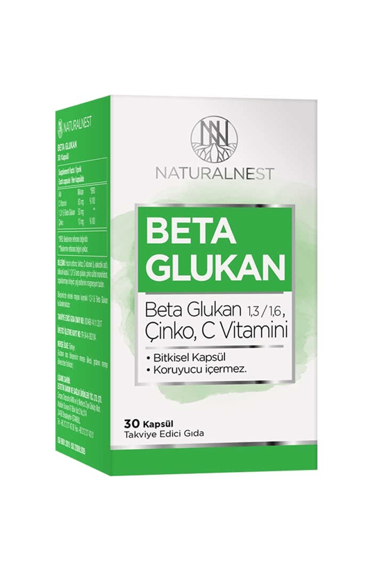 8697595877081 | NaturalNest Beta Glukan 30 Hard Kapsül | KozmovitalVitamin / MultivitaminNaturalNestNaturalNest Beta Glukan 30 Hard Kapsül (Hediye)