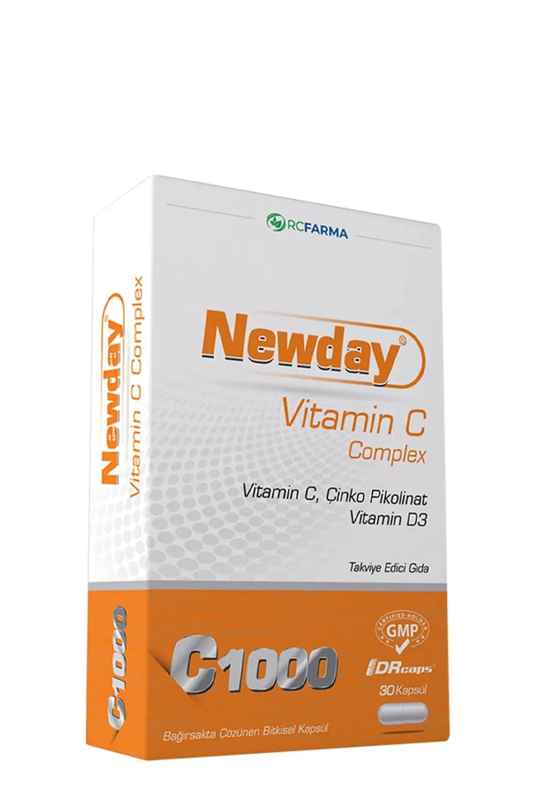 Витамини / мултивитаминиRc FarmaNewday Vitamin C Complex 30 DRcaps Kapsül