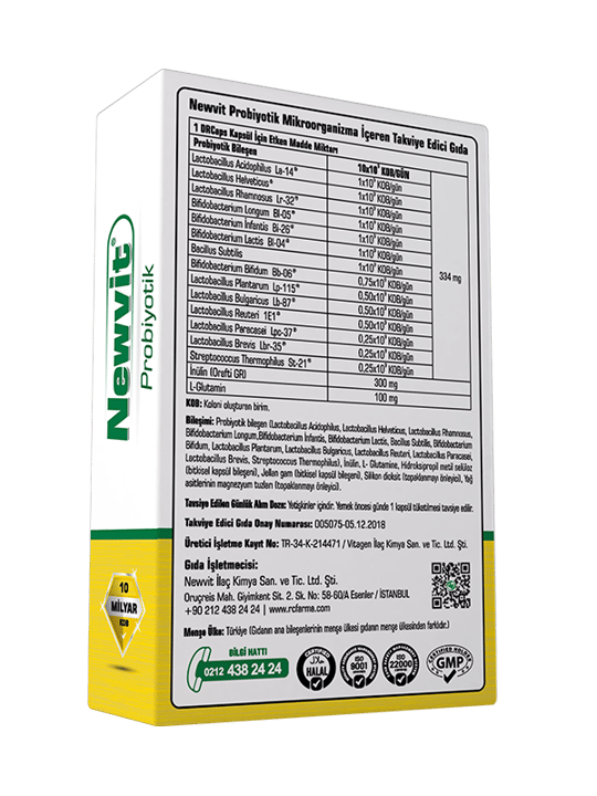 Newvit Probiyotik 30 Kapsül x 3 Kutu