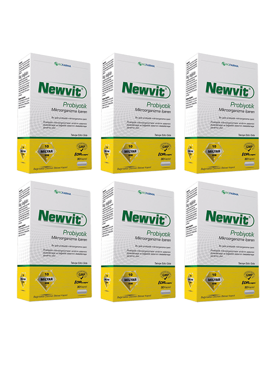 Newvit Probiyotik 30 Kapsül x 6 Kutu