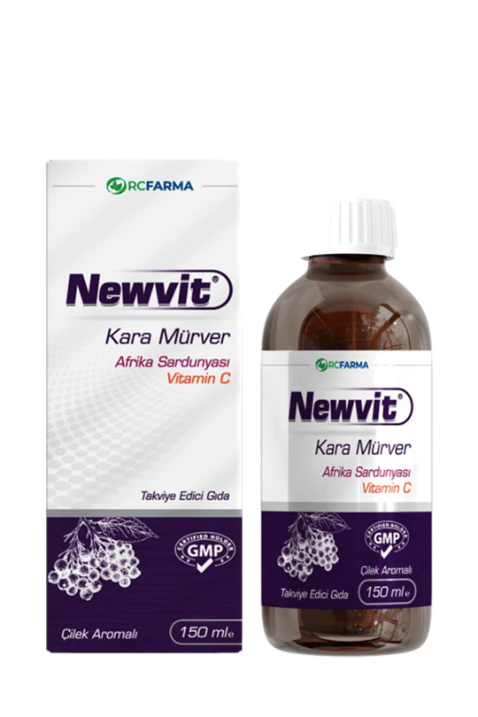 Newvit Sambucus Afrika Sardunyası Şurup | KozmovitalBitkisel ÜrünlerRc FarmaNewvit Sambucus Afrika Sardunyası Şurup