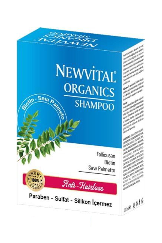 Saç DökülmesiRc FarmaNewvital Organics Dökülme karşıtı Şampuan 300 ml