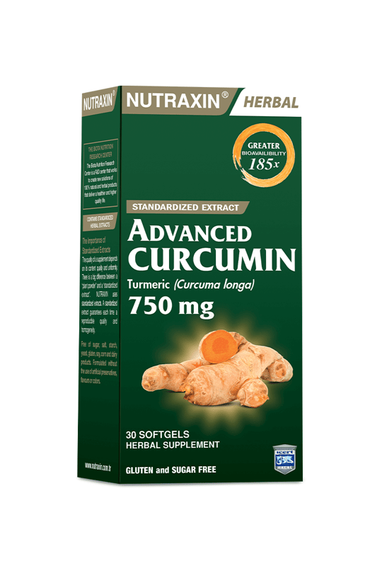 8680512628040 | Nutraxin Advanced Curcumin 750 mg 30 Yumuşak Kapsül | KozmovitalBitkisel ÜrünlerNutraxinNutraxin Advanced Curcumin 750 mg 30 Yumuşak Kapsül