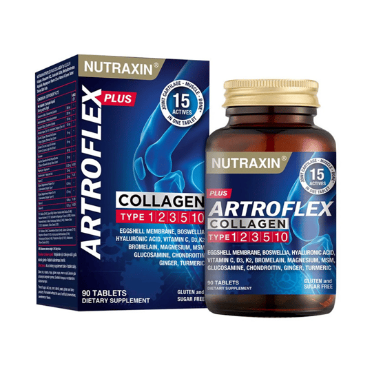 Nutraxin Artroflex Plus Collagen 90 Tablet | KozmovitalGlukozamin ve EklemNutraxinNutraxin Artroflex Plus Collagen 90 Tablet