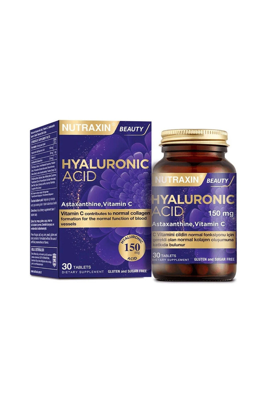8680512632900 | Nutraxin Hyaluronik Asit 30 Tablet | KozmovitalDiğer TakviyelerNutraxinNutraxin Hyaluronik Asit 30 Tablet