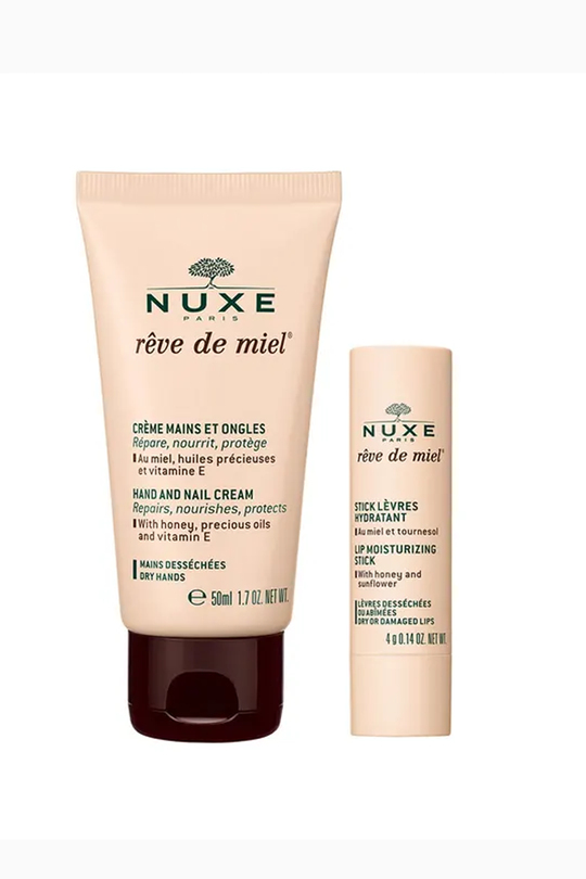 Грижа за ръцете и ноктитеNuxeNuxe Reve De Miel Hand And Nail Cream 30ml - Lip Stick Dudak Bakımı 4g