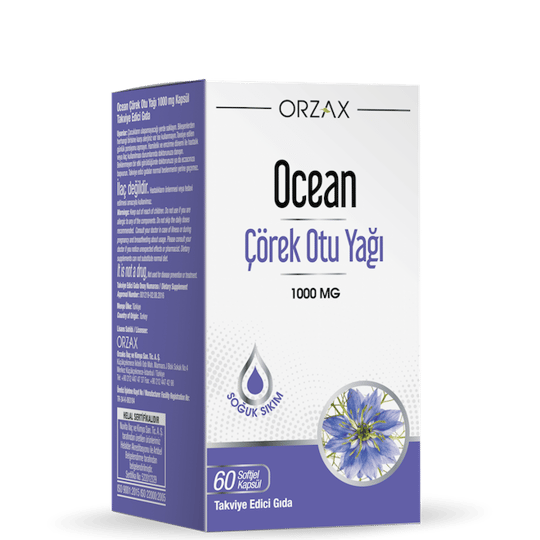 8697595871508 | Ocean Çörek Otu Yağı 60 Kapsül | KozmovitalBitkisel ÜrünlerOrzaxOcean Çörek Otu Yağı 60 Kapsül