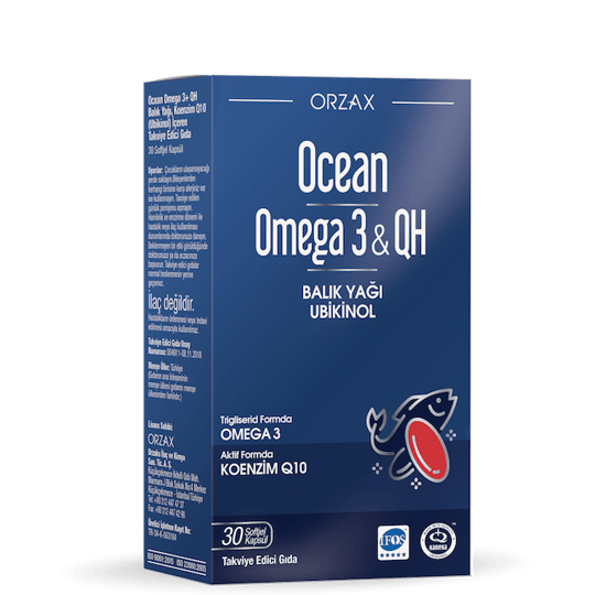 Omega 3 / Balık YağıOrzaxOcean Omega 3 & QH 30 Kapsül