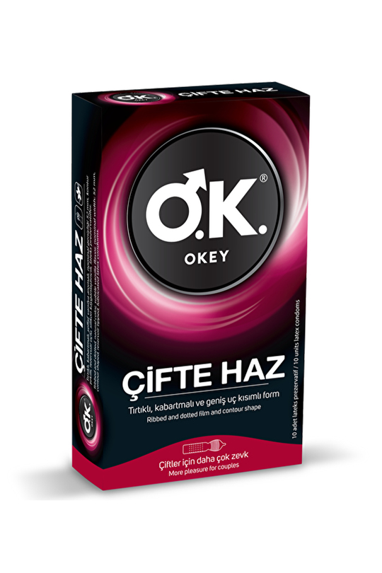 PrezervatifOkeyOkey Çifte Haz Prezervatif 10'lu