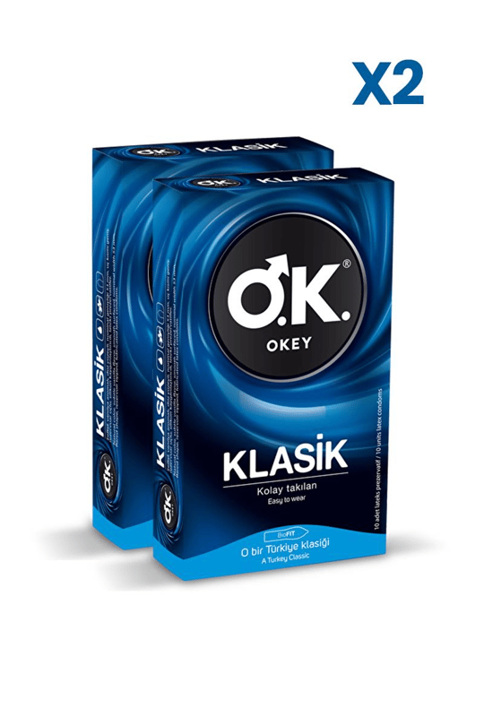PrezervatifOkeyOkey Klasik Prezervatif 10'lu x2 Adet
