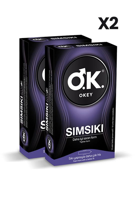 PrezervatifOkeyOkey Sımsıkı Prezarvatif 10'lu x2 Adet